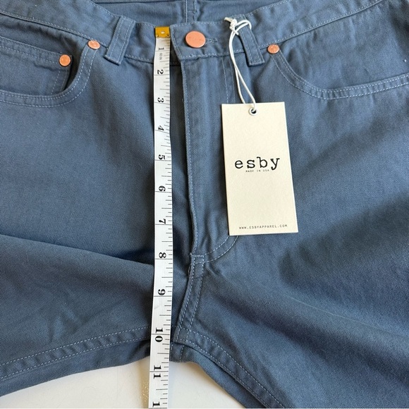 Esby Apparel NWT Shane Pant Marine Blue Size 30 Slim Straight Leg Cotton Twill - Picture 6 of 11